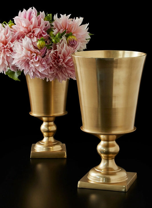 Gold Pedestal Urn