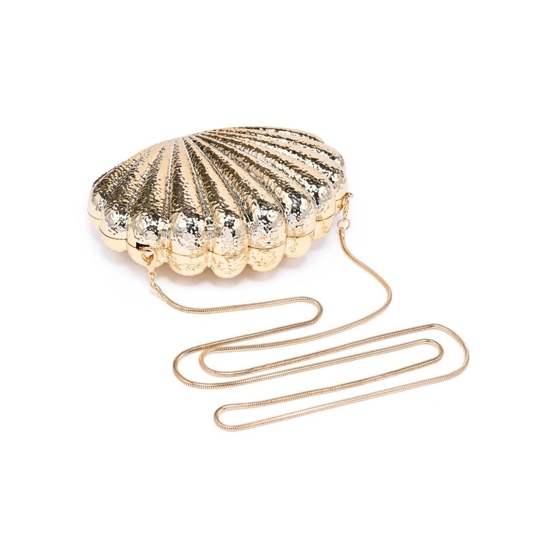Gold Shell Clutch