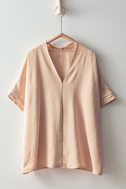 Beige Breezy Airflow Top