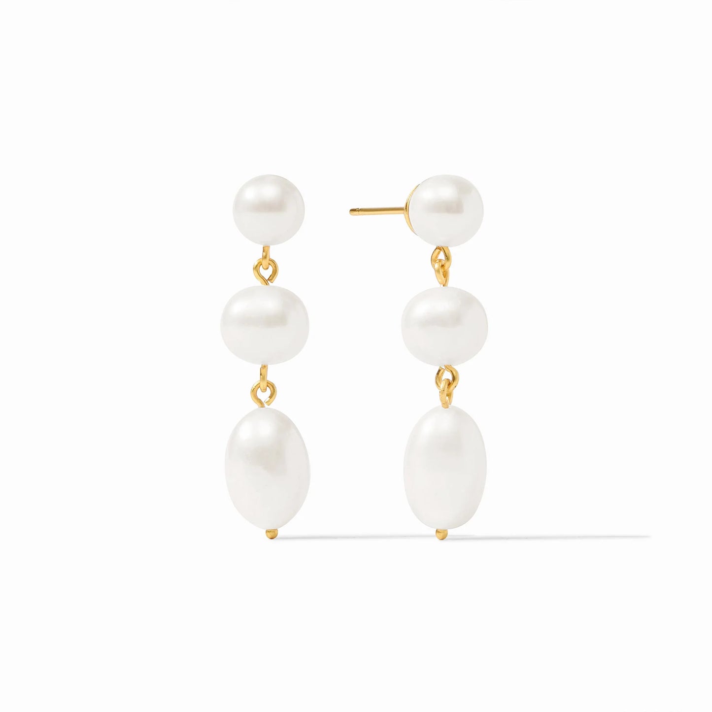 Julie Vos Astor Pearl Tier Earrings