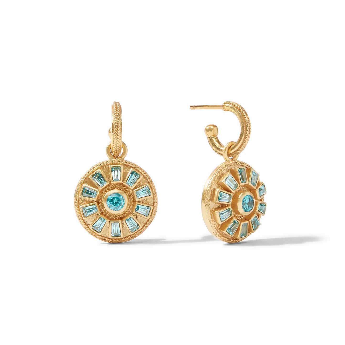 Julie Vos Aurora Hoop & Charm Earrings