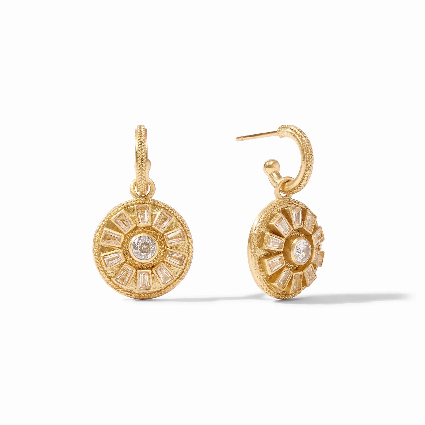 Julie Vos Aurora Hoop & Charm Earrings