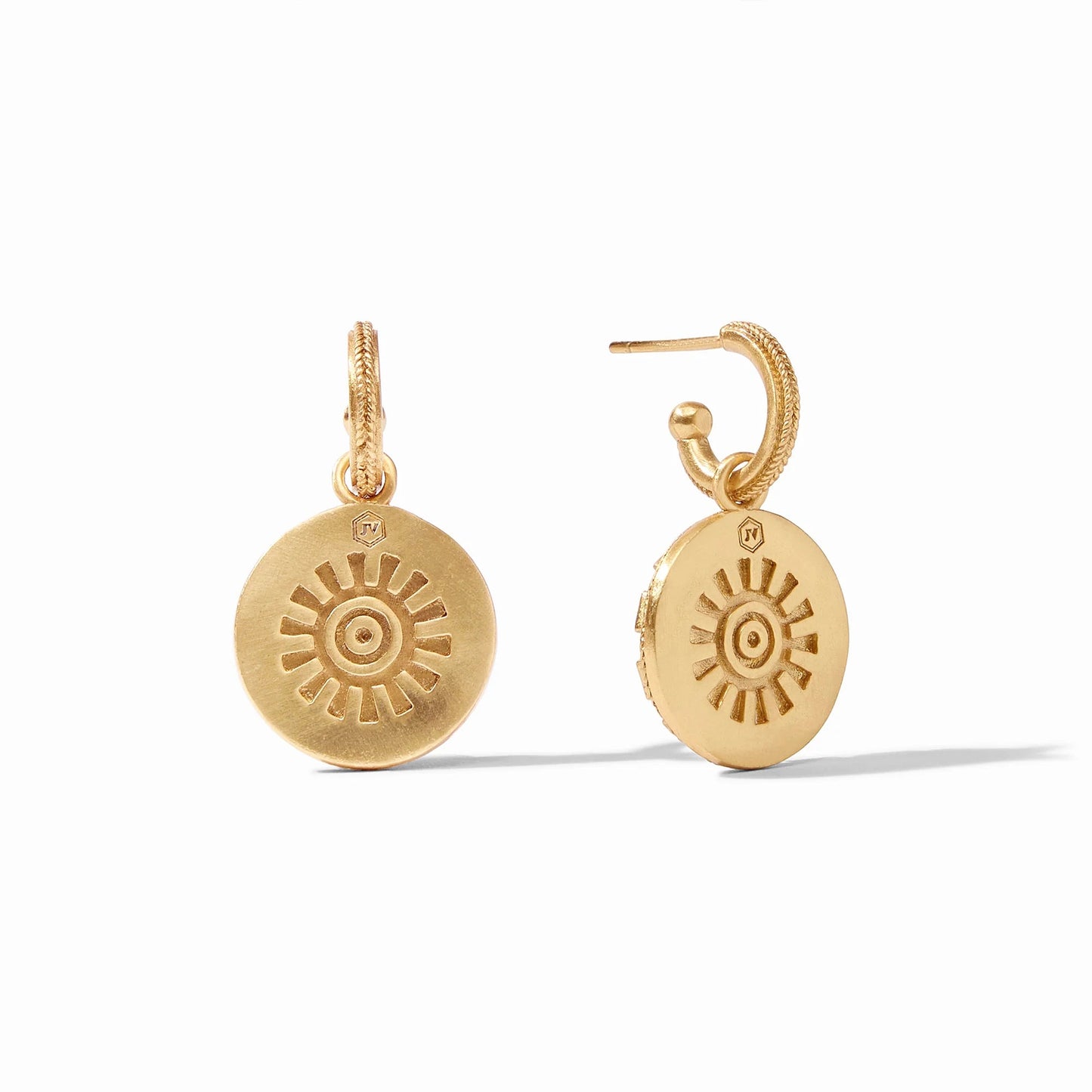 Julie Vos Aurora Hoop & Charm Earrings
