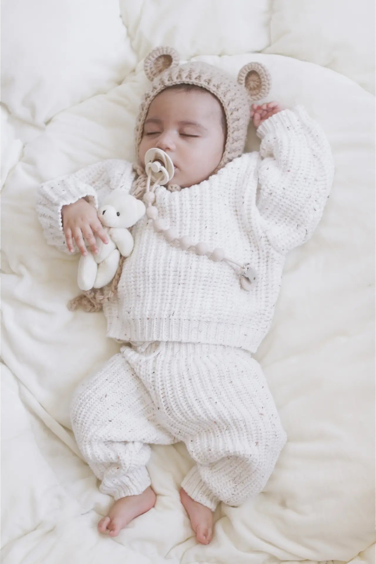 Baby Knit Pants Braided Pants