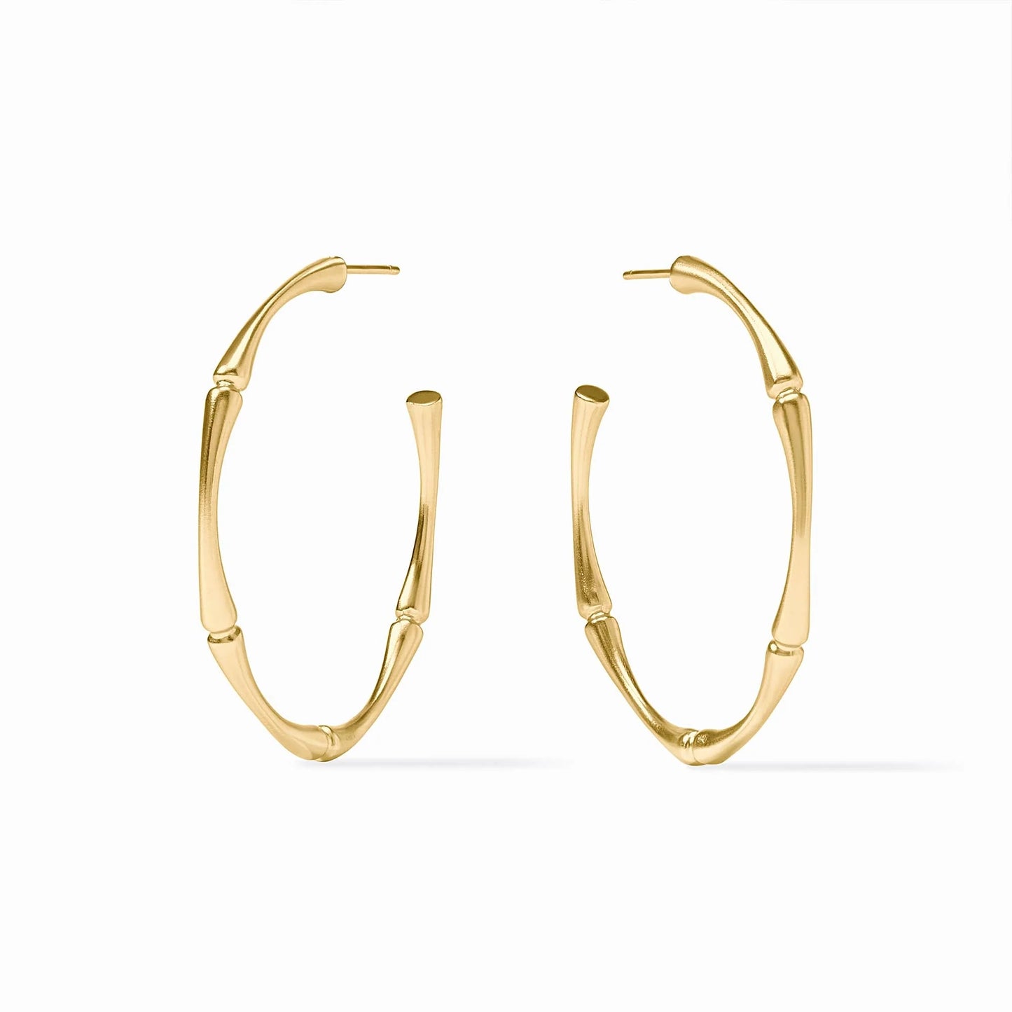Julie Vos Gold Bamboo Hoop Earring Large