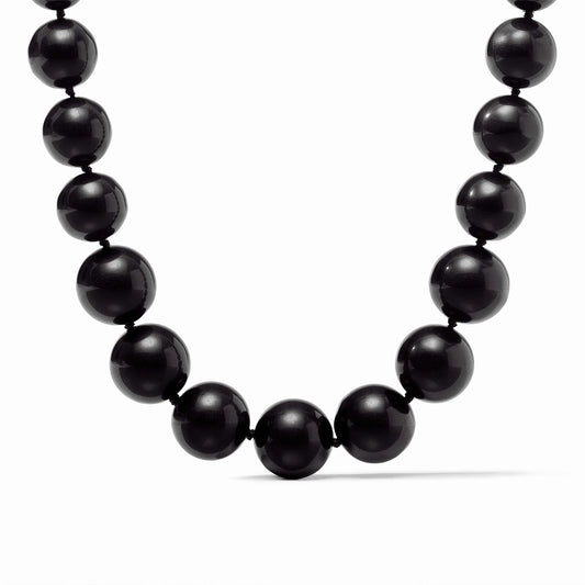 Julie Vos Bonbon Statement Necklace Obsidian Black