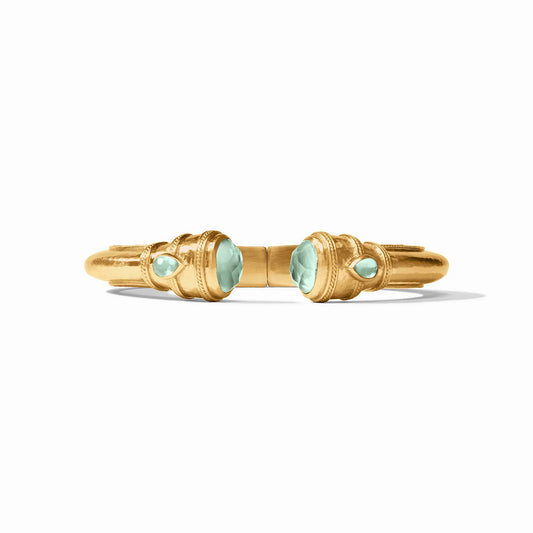 Julie Vos Cannes Demi Cuff Iridescent Aquamarine Blue