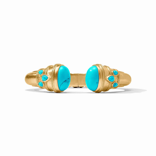 Julie Vos Cannes Cuff Turquoise Blue