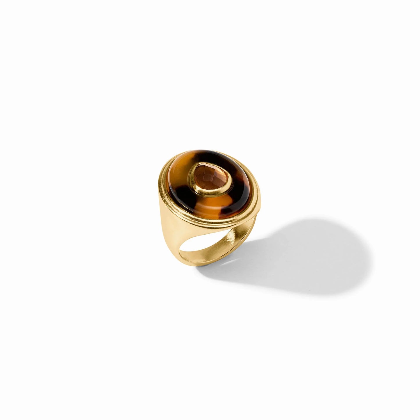 Julie Vos Carnaby Statement Ring Tortoiseshell