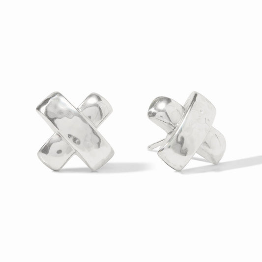 Julie Vos Catalina X Stud Earring Silver