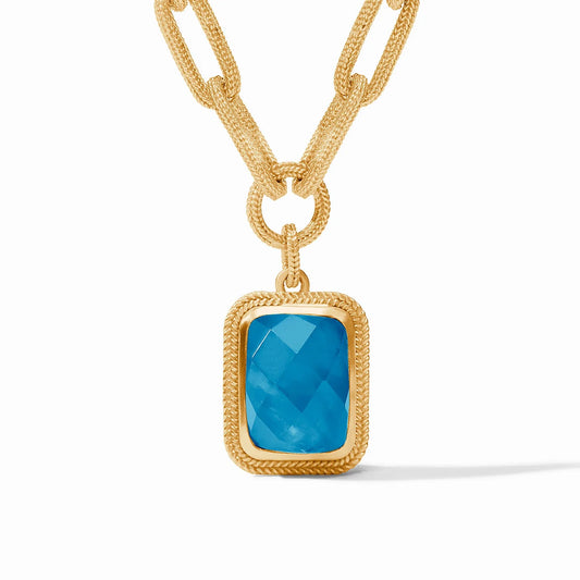 Julie Vos Cheval Paperclip Statement Iridescent London Blue