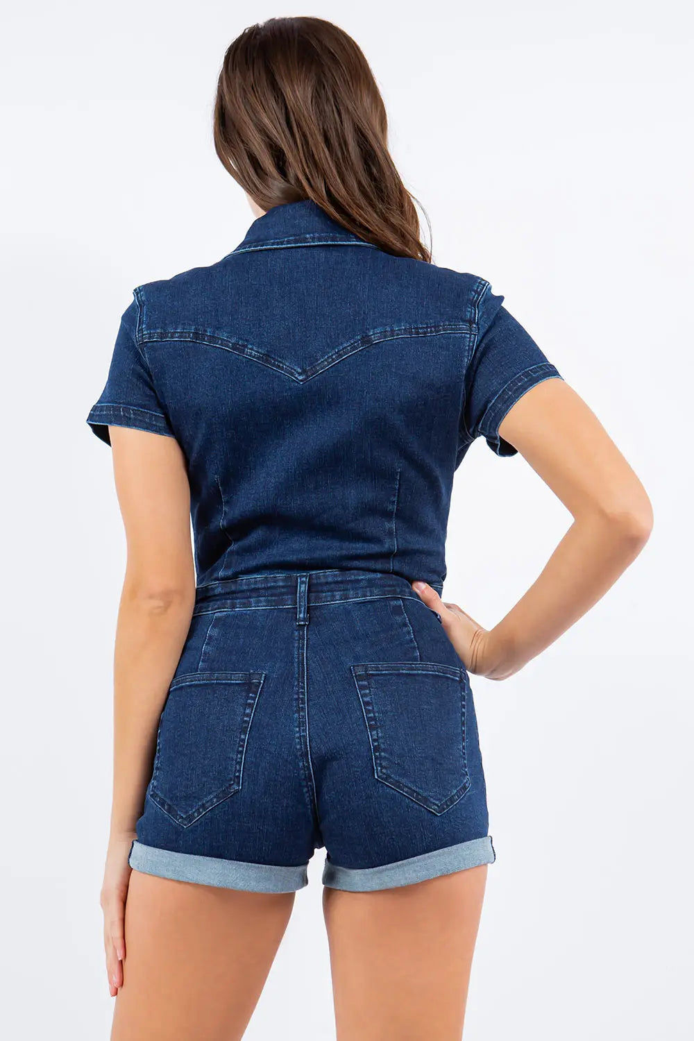 Denim Romper
