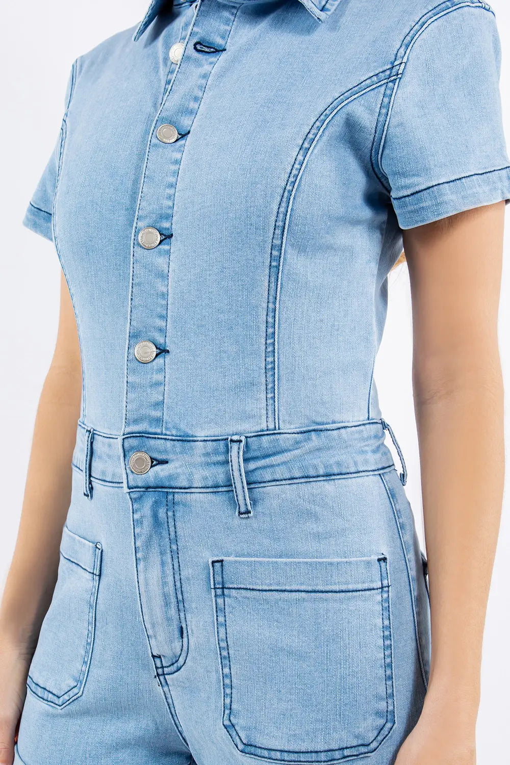 Denim Romper