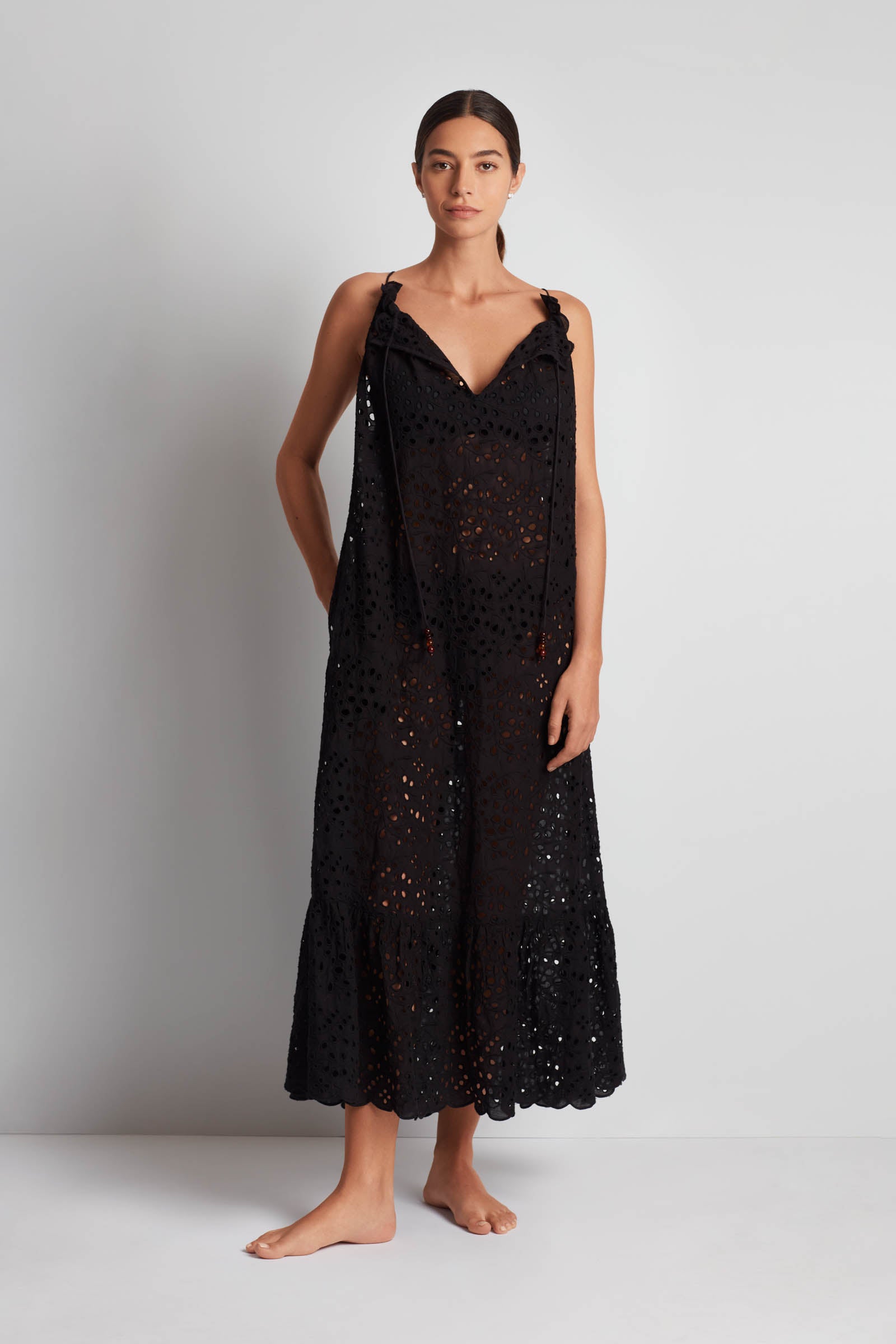 Lilla Cavallo | Lauren Ralph Lauren Eyelet Midi Dress Lilla Cavallo | Lauren Ralph Lauren Eyelet Midi Dress