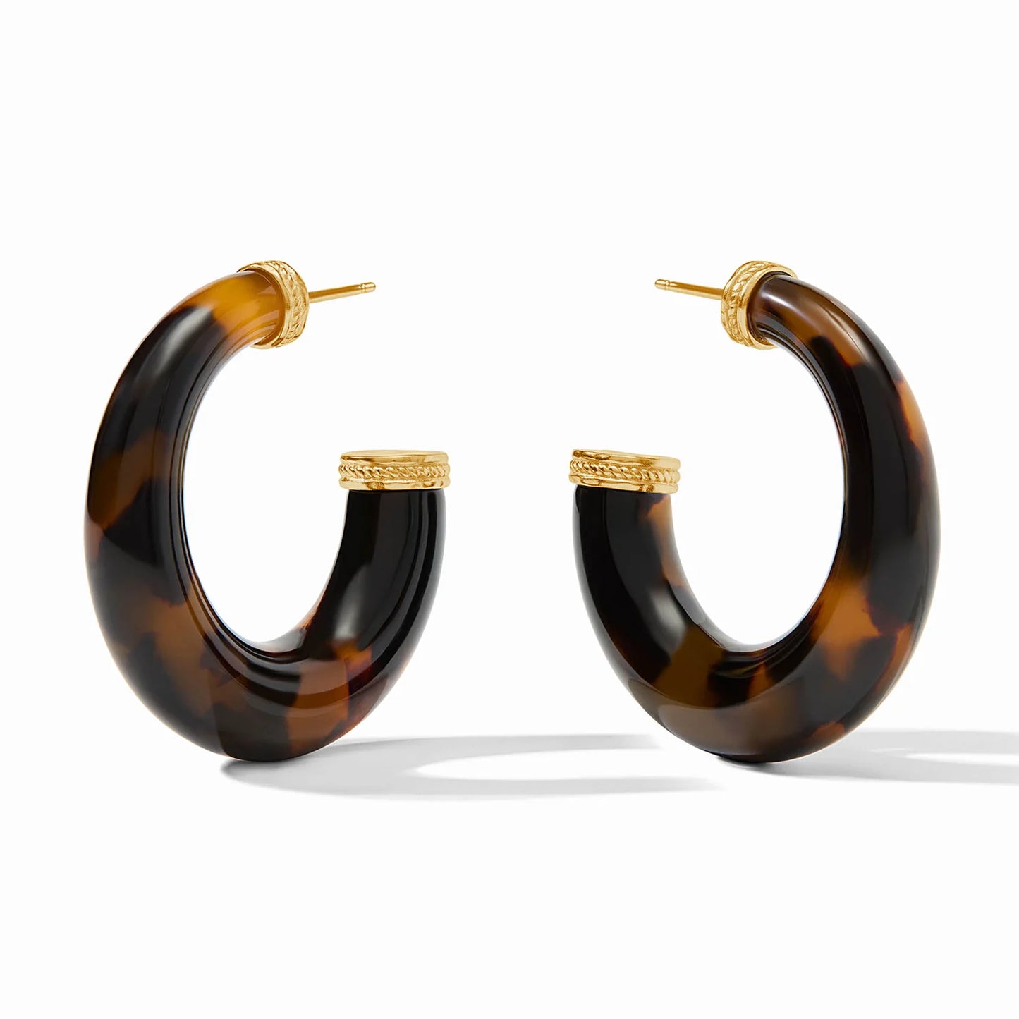 Julie Vos Madison Statement Hoop Tortoiseshell Large