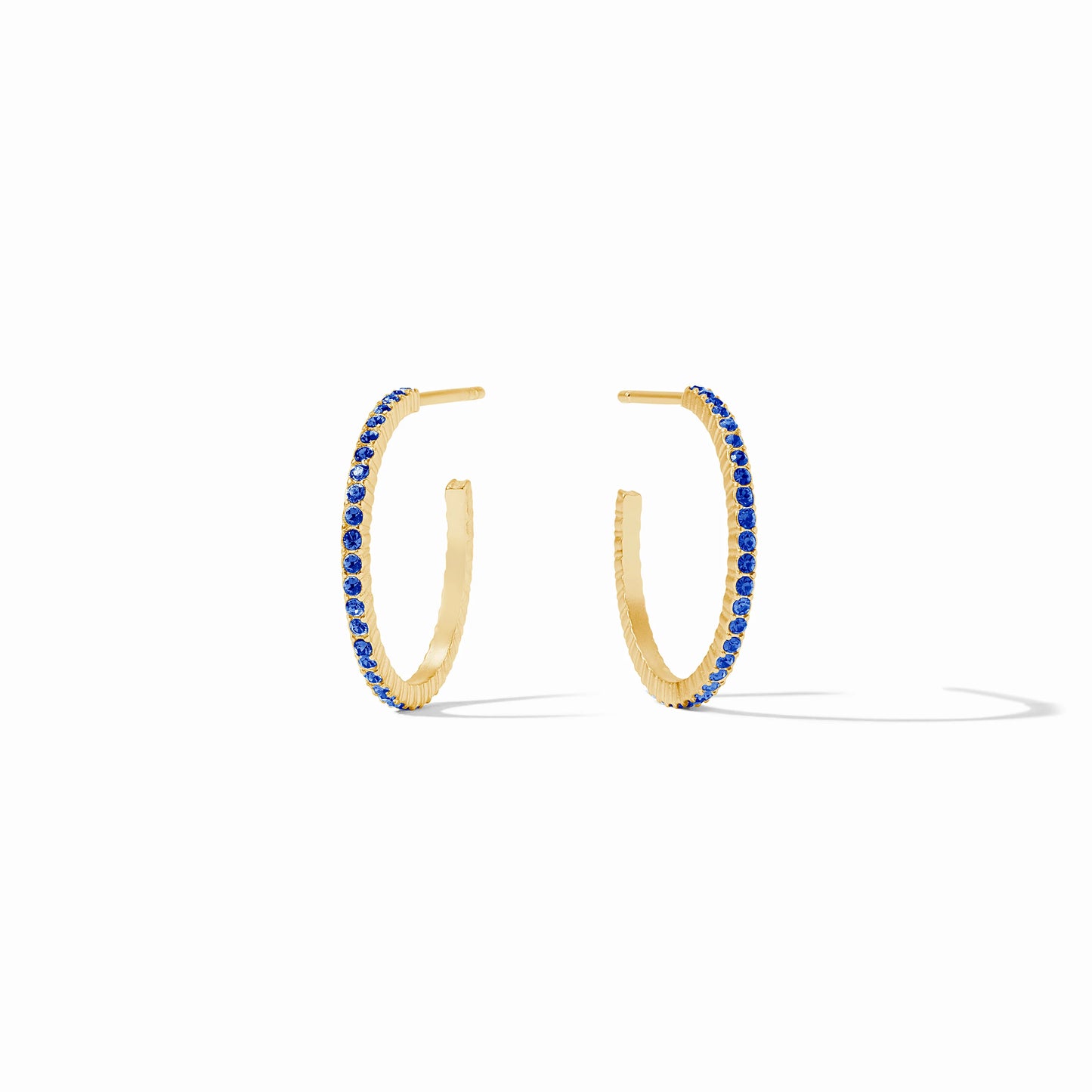Julie Vos Windsor Hoop in Sapphire Blue
