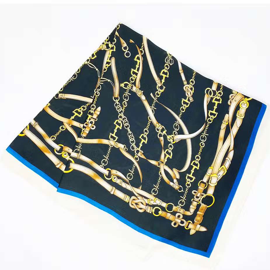 Horse Bit & Leather Equestrian Style Scarf