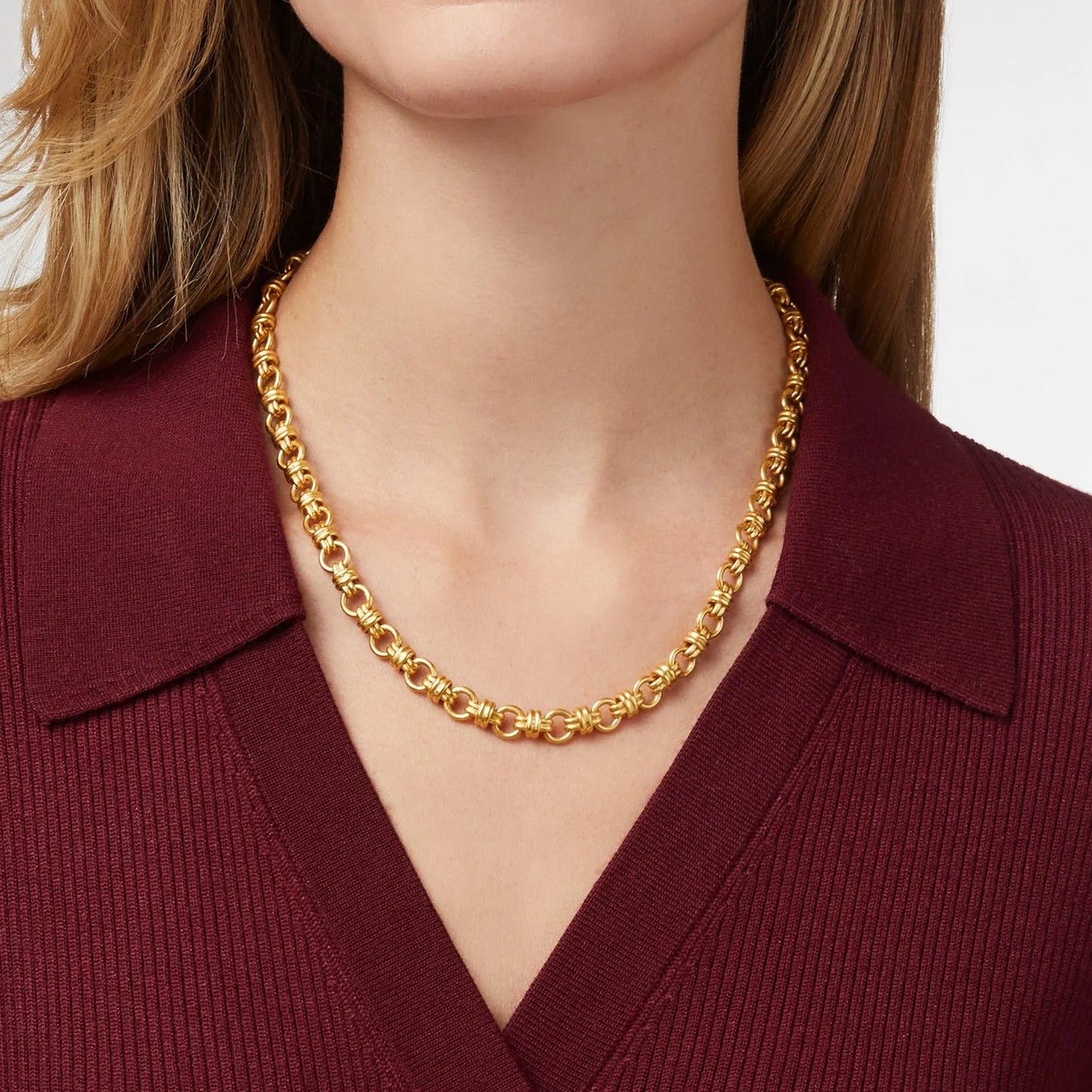 Julie Vos Esme Link Necklace Gold