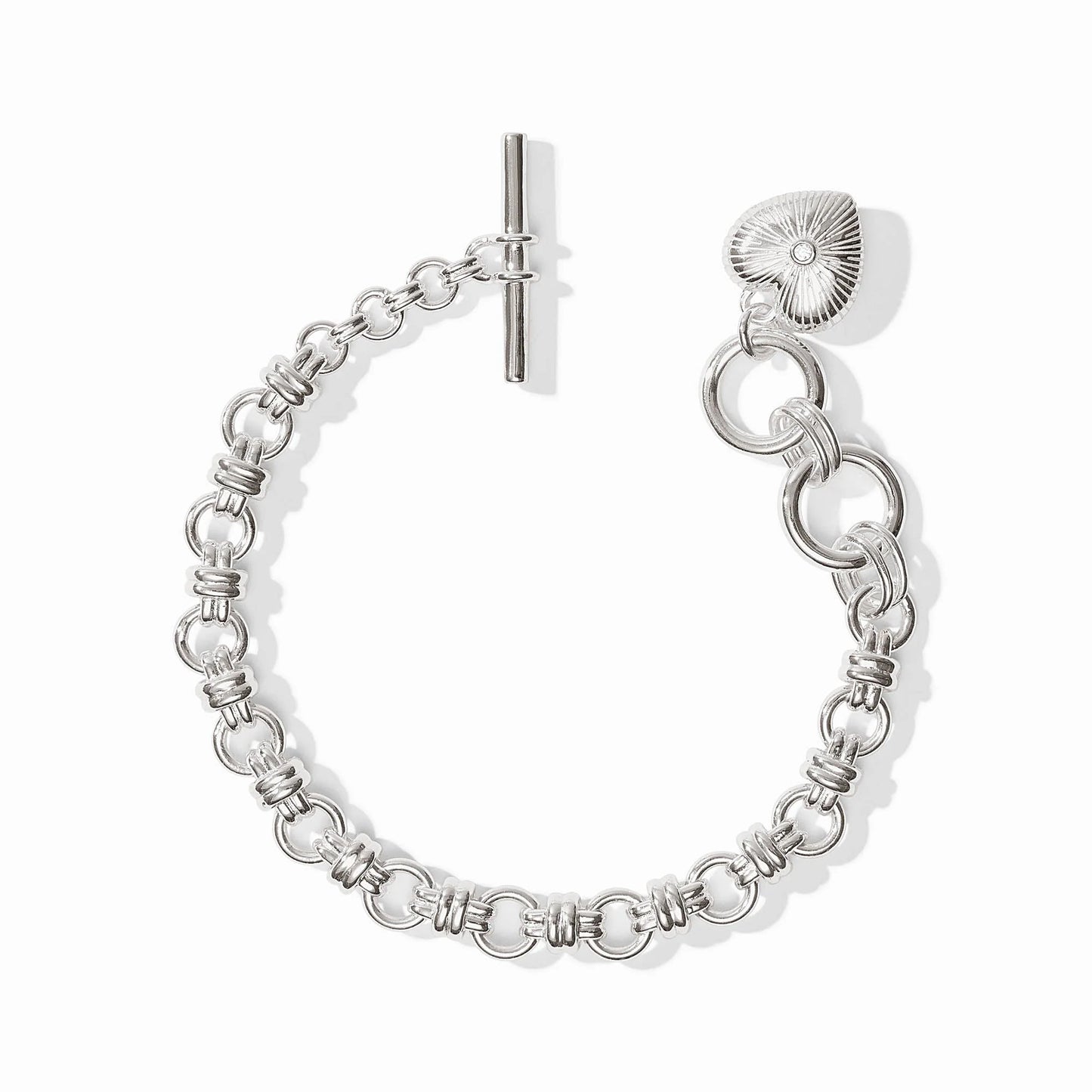 Julie Vos Esme Heart Silver Bracelet