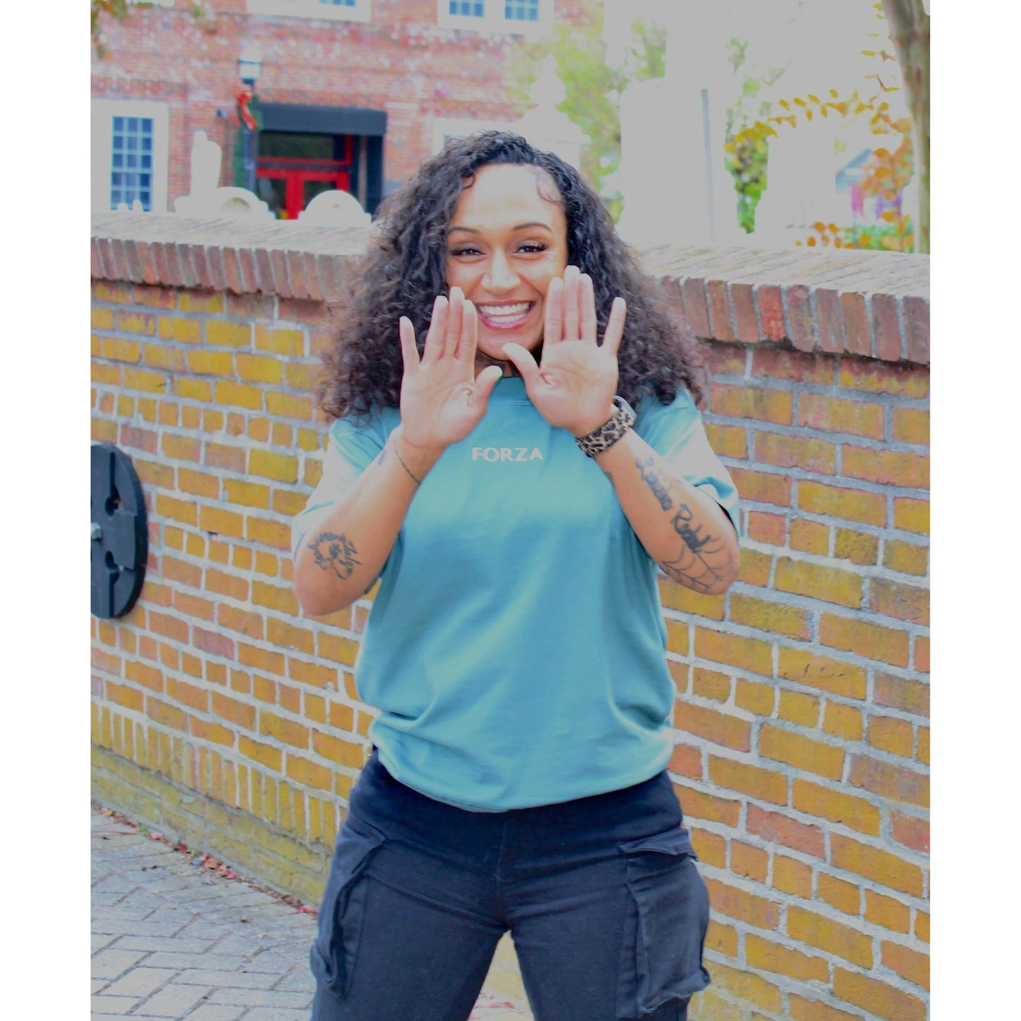 FORZA Green Boxy Tee