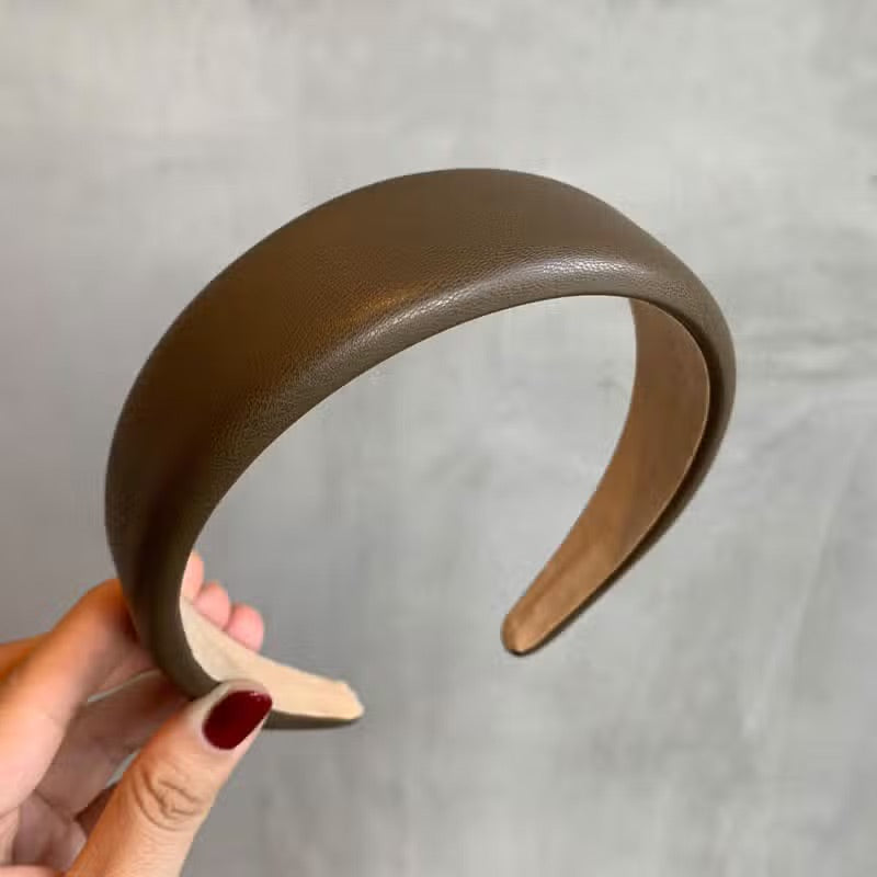 Faux Leather Headband