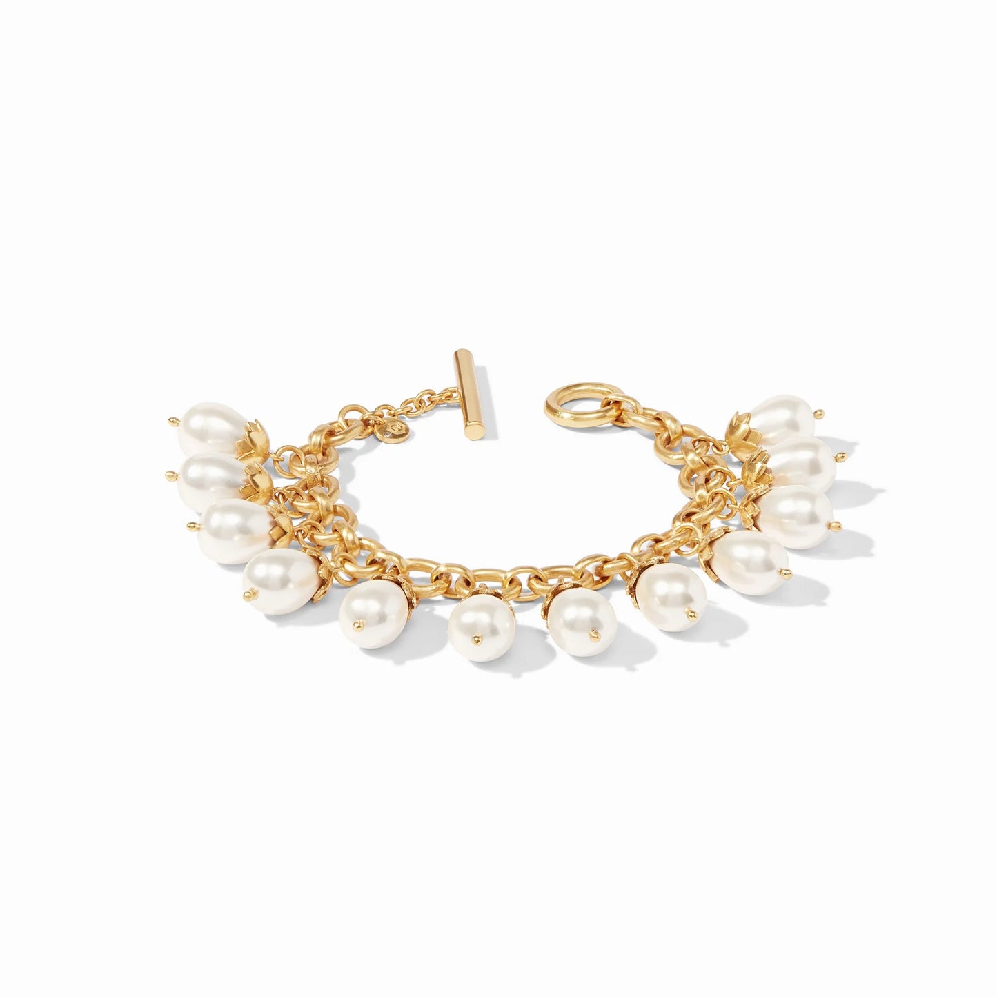 Julie Vos Flora Pearl Charm Bracelet