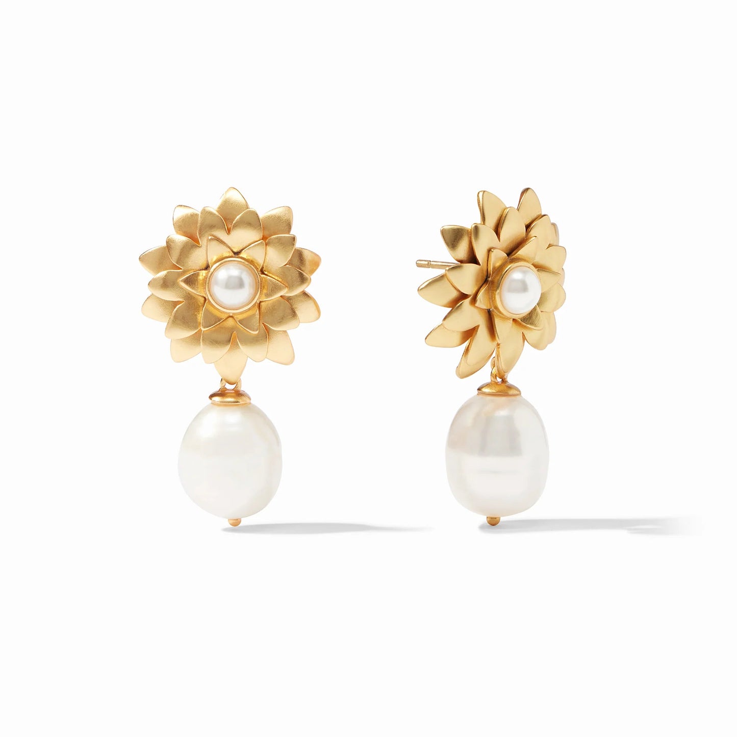 Julie Vos Flora Pearl Drop Earrings