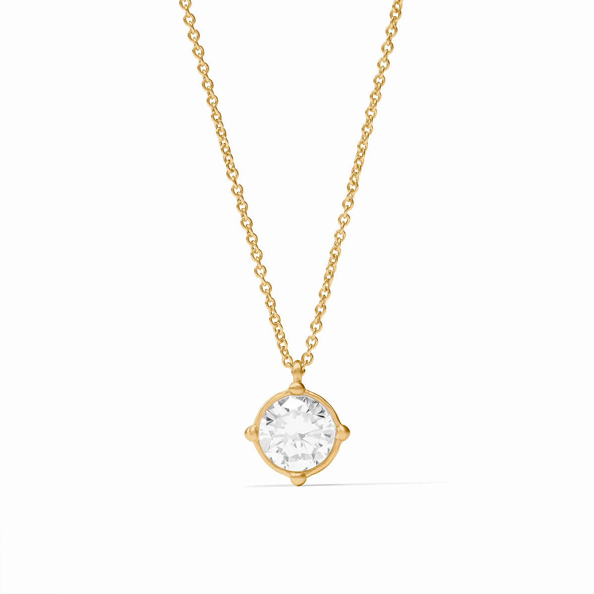 Julie Vos Honeybee Solitaire Necklace Cubic Zirconia