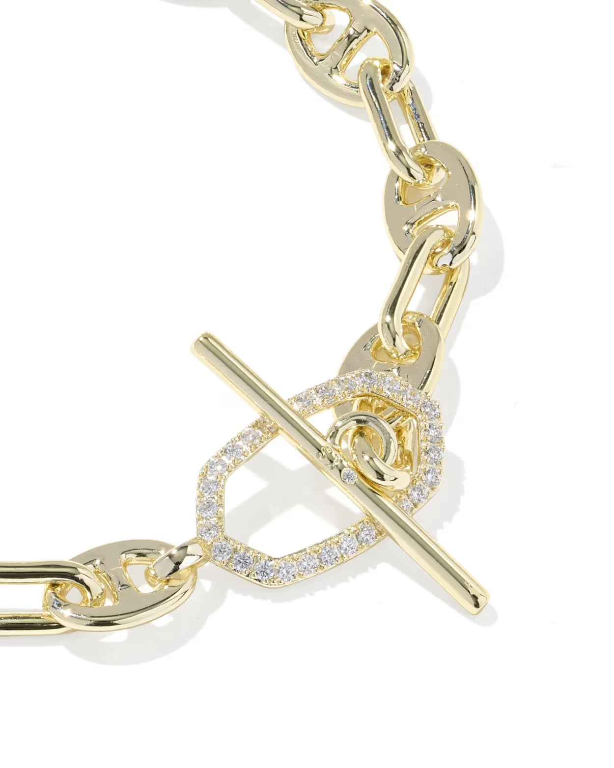 Kendra Scott Elaina Toggle Gold Link And Chain Bracelet