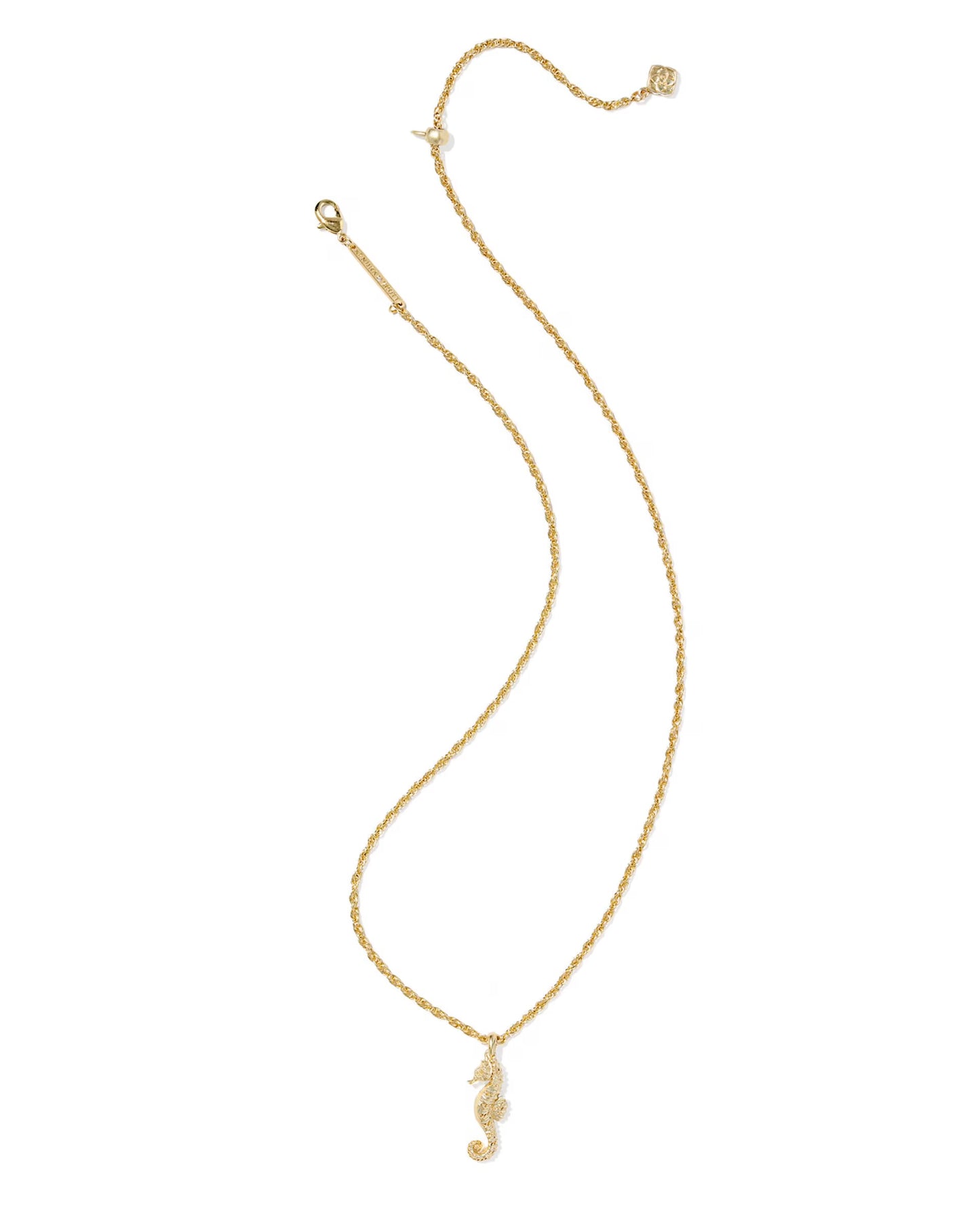 Kendra Scott Seahorse Short Pendant Neckalce in Gold