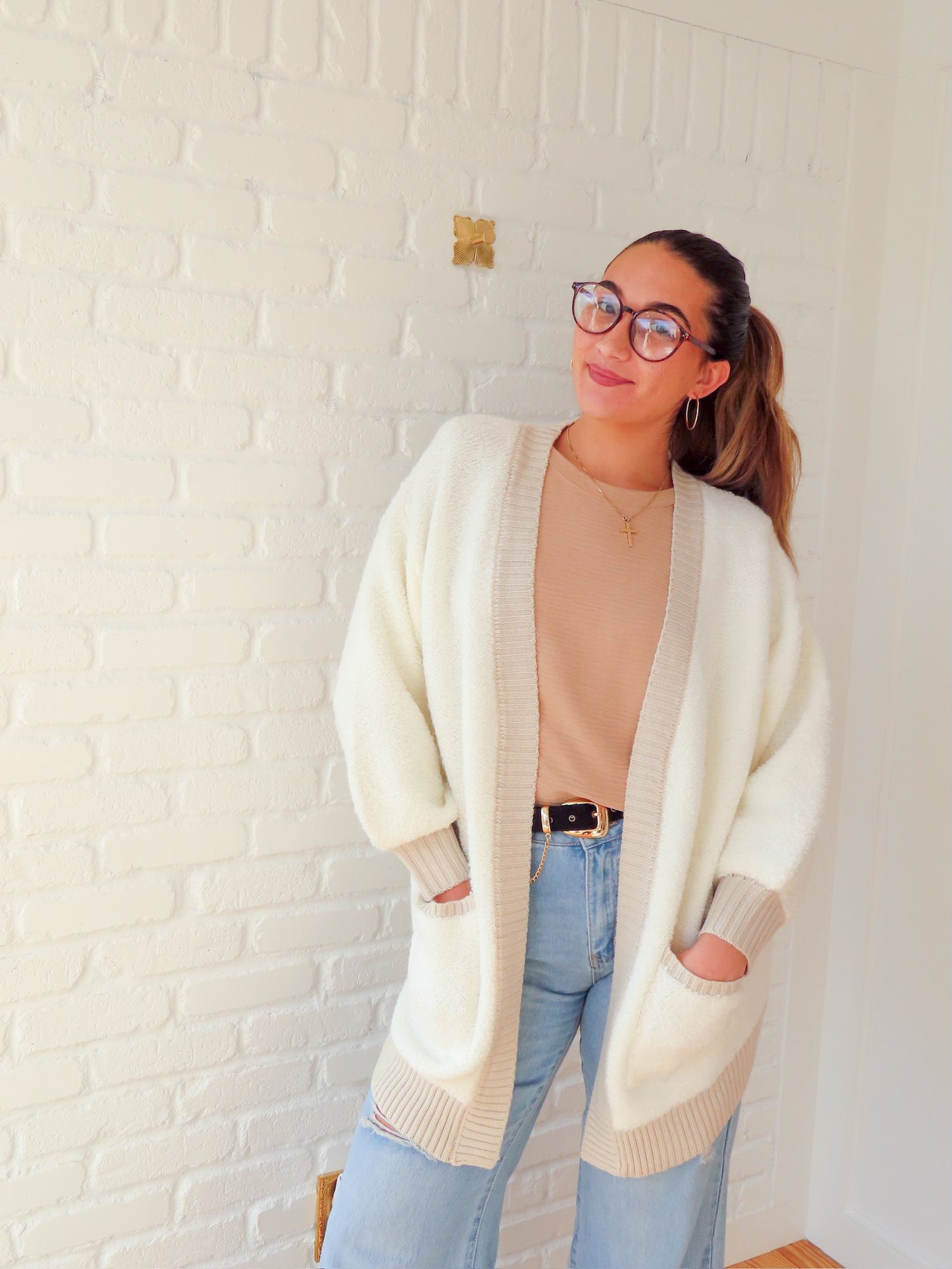 Paige Open Front Plush Cardigan