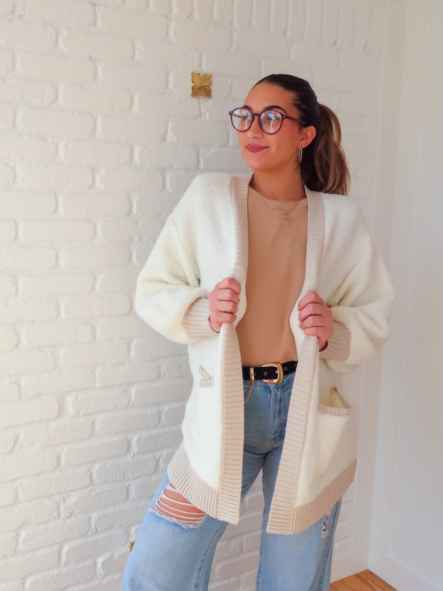 Paige Open Front Plush Cardigan