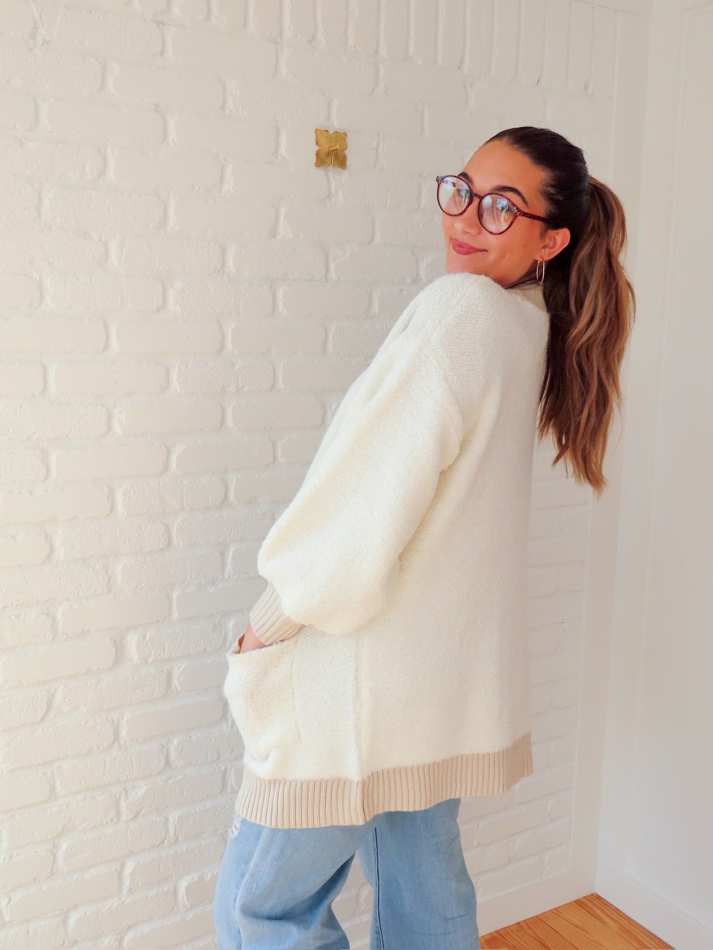 Paige Open Front Plush Cardigan