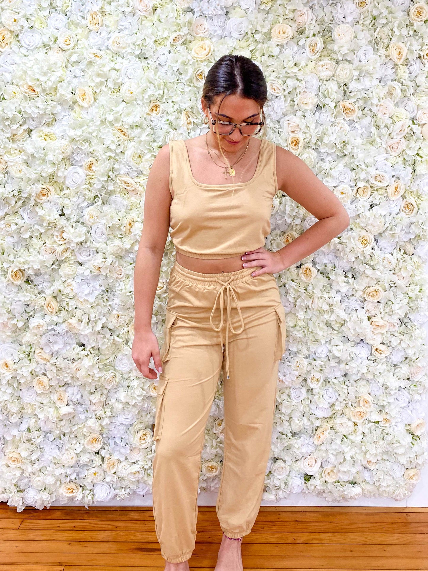 Tan Next Level Jogger Set