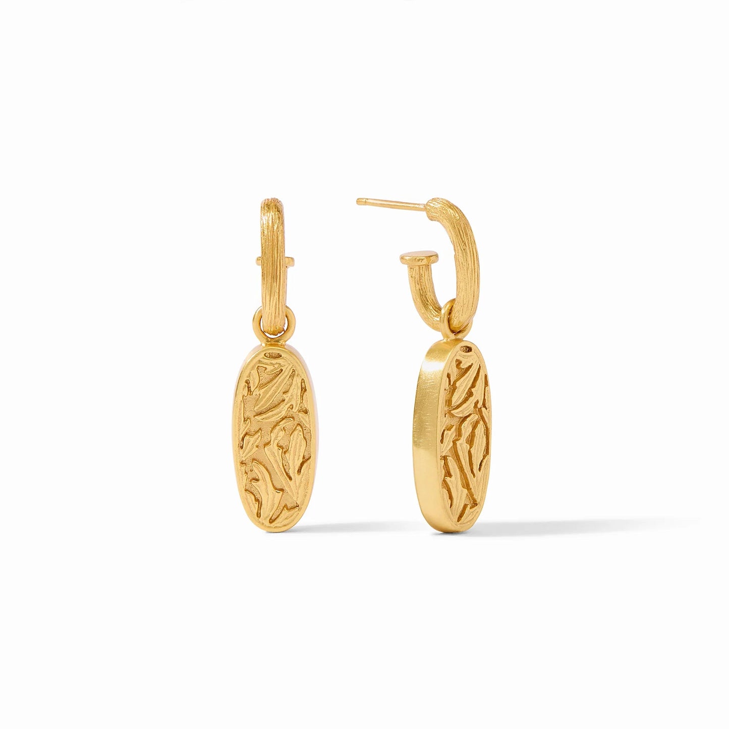Julie Vos Ivy Hoop & Charm Earrings