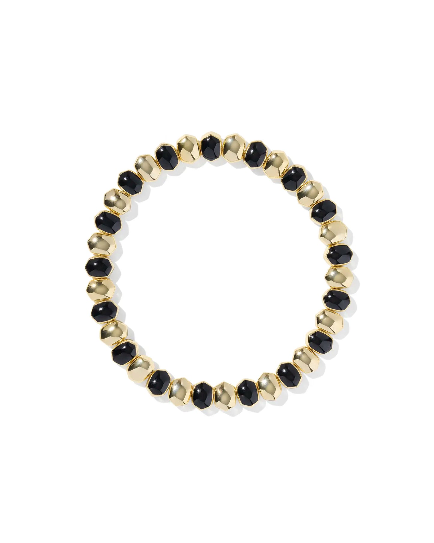 Kendra Scott Daphne Enamel Stretch Bracelet Black Enamel