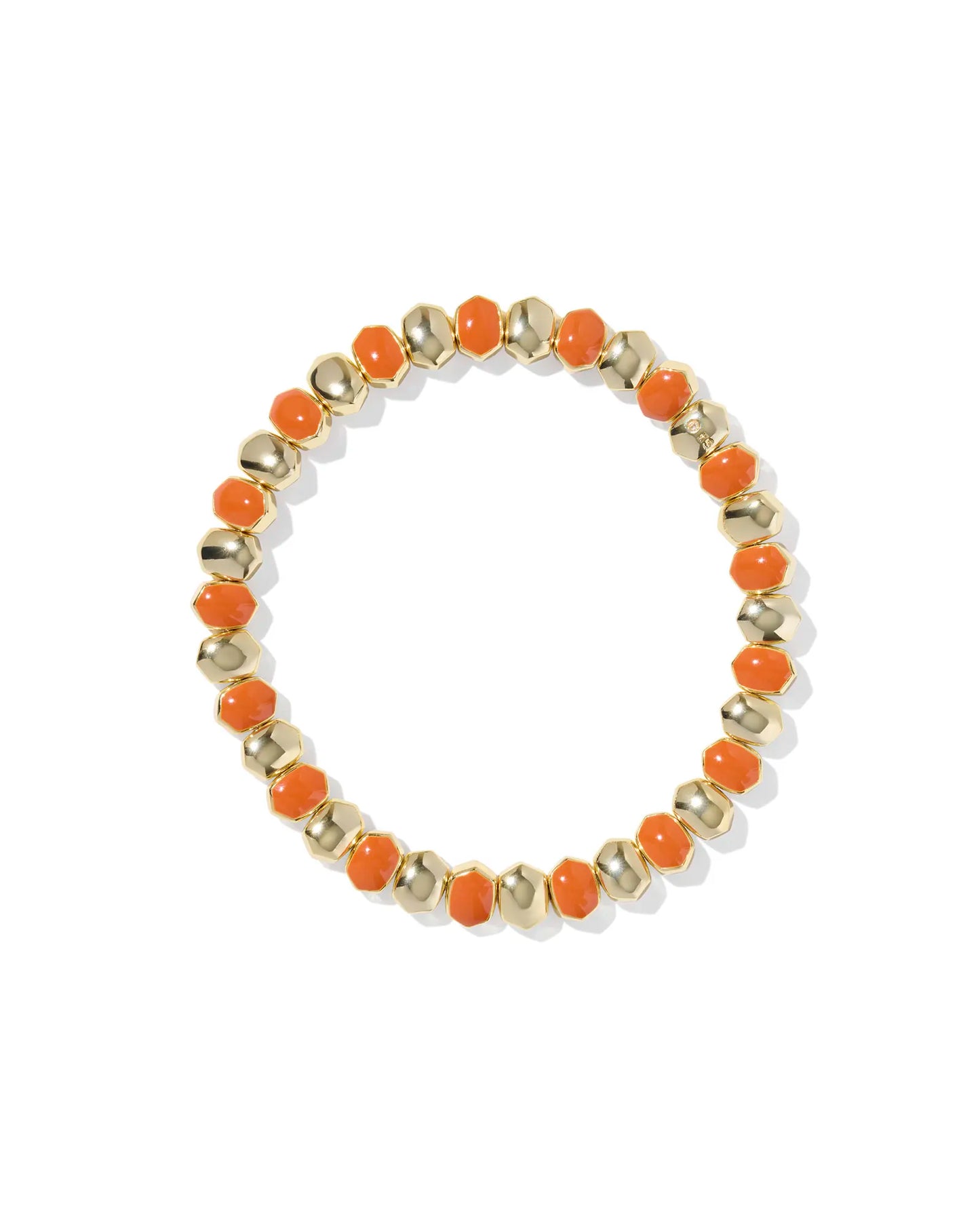 Kendra Scott Daphne Enamel Stretch Bracelet Dark Orange Enamel