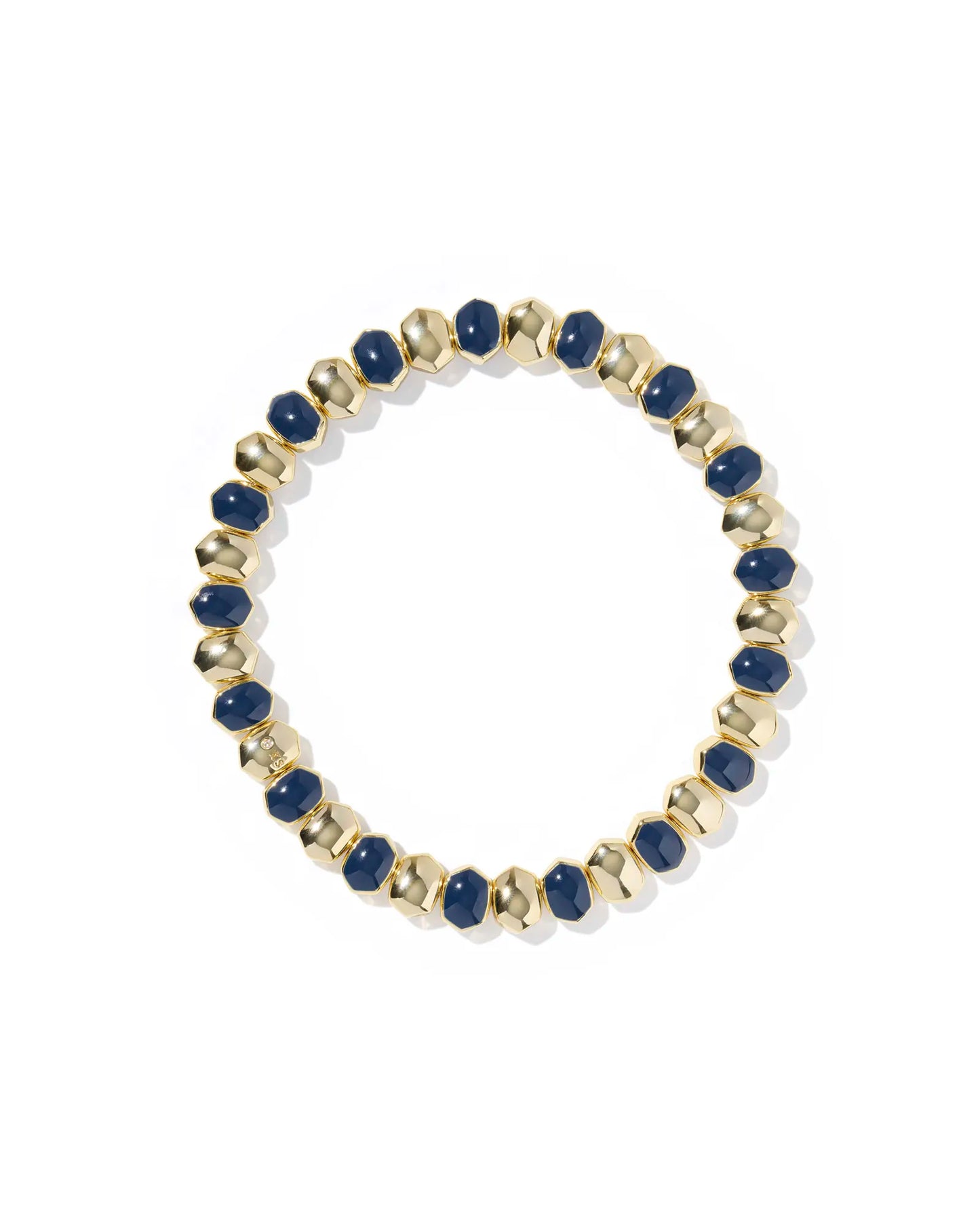 Kendra Scott Daphne Enamel Stretch Bracelet Blue Enamel