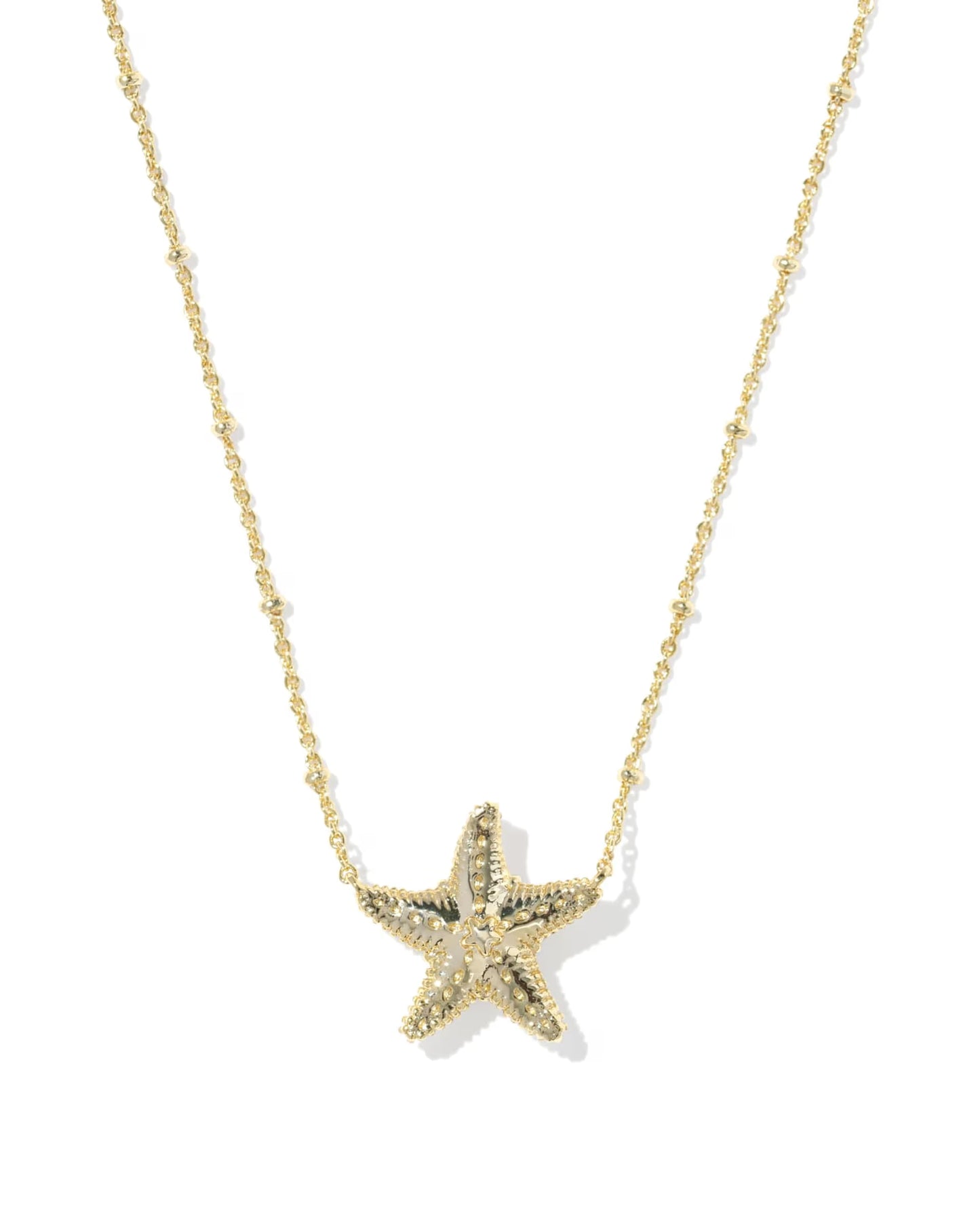Kendra Scott Parker Starfish Gold Short Pendant Necklace Natural Mother-of-Pearl