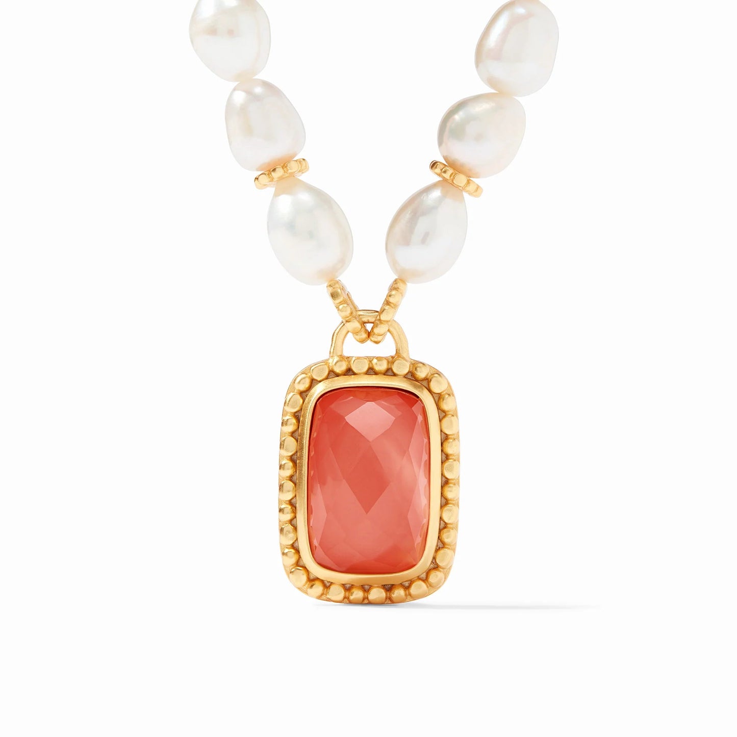Julie Vos Coral Marbella Statement Necklace