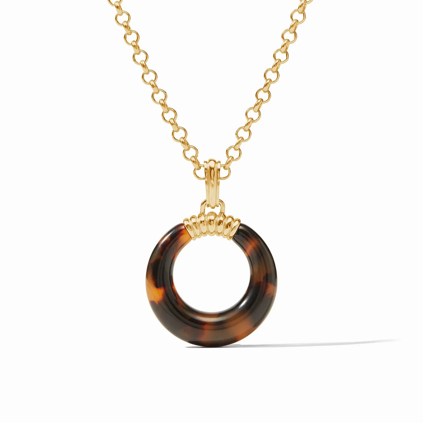 Julie Vos Madison Statement Pendant Tortoiseshell