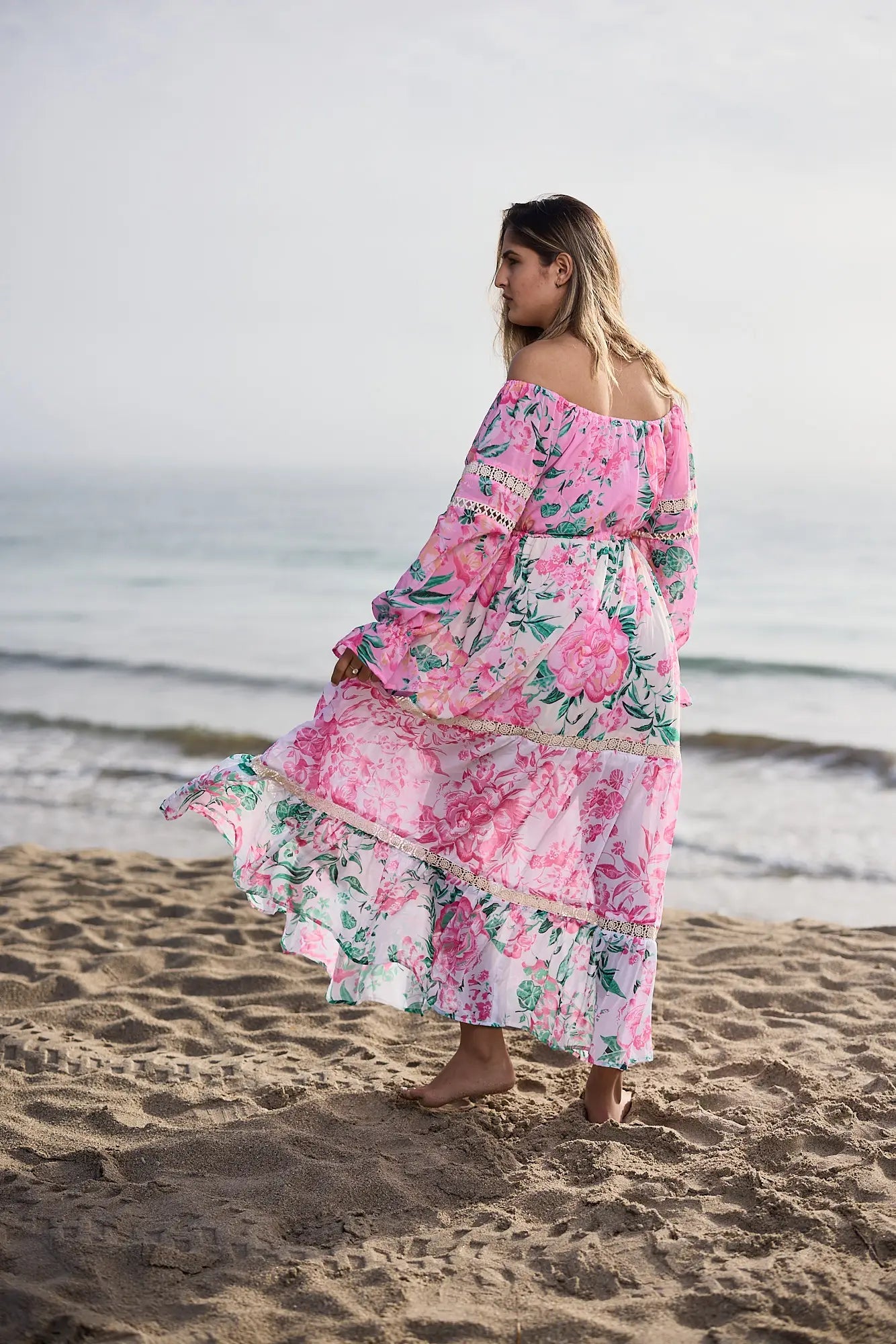 Love Shack Off The Shoulder Maxi Dress