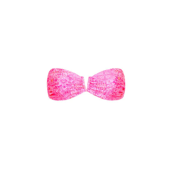 Kulani Kinis V Strapless Bandeau Bikini Top Rose Quartz