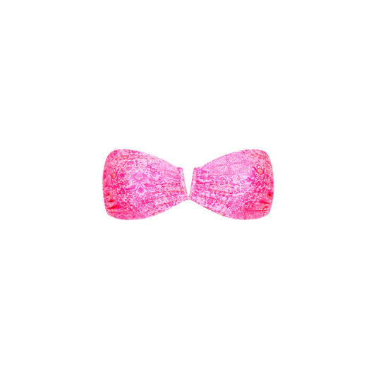 Kulani Kinis V Strapless Bandeau Bikini Top Rose Quartz