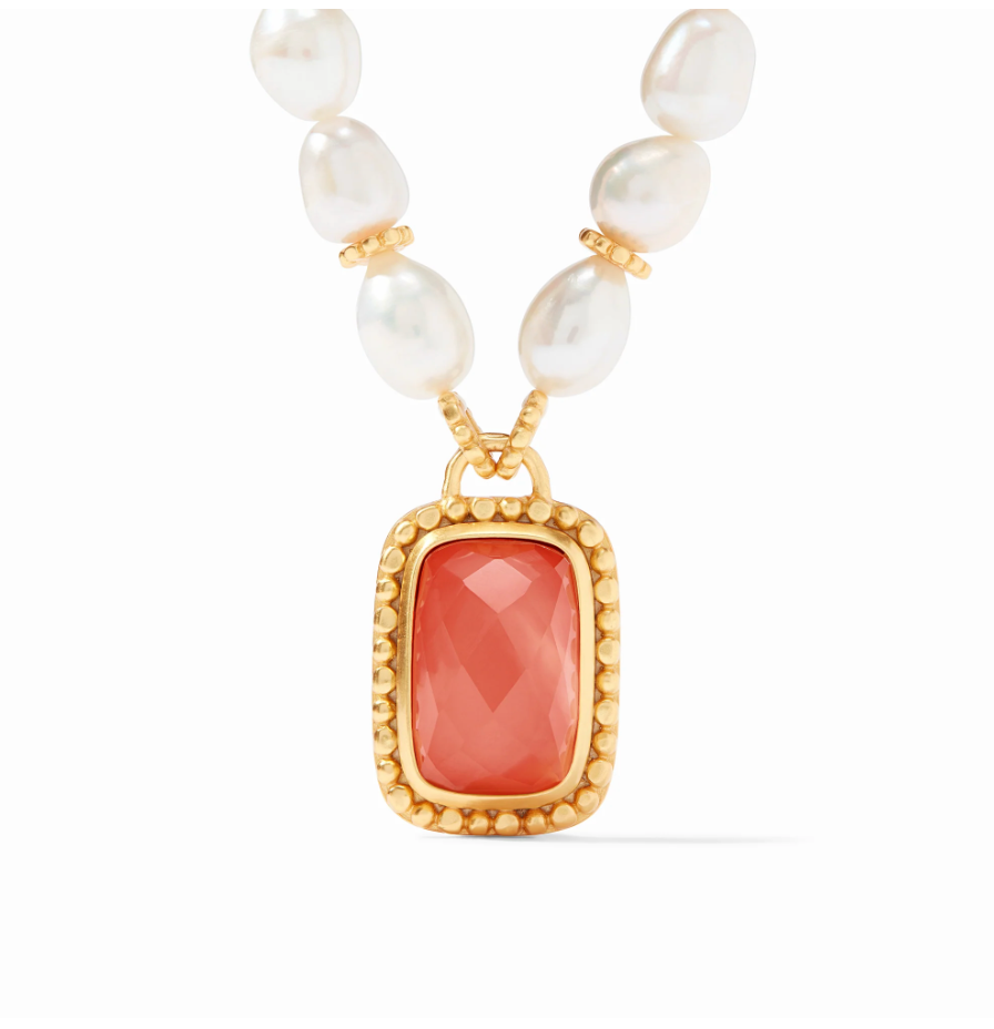 Julie Vos Coral Marbella Statement Necklace