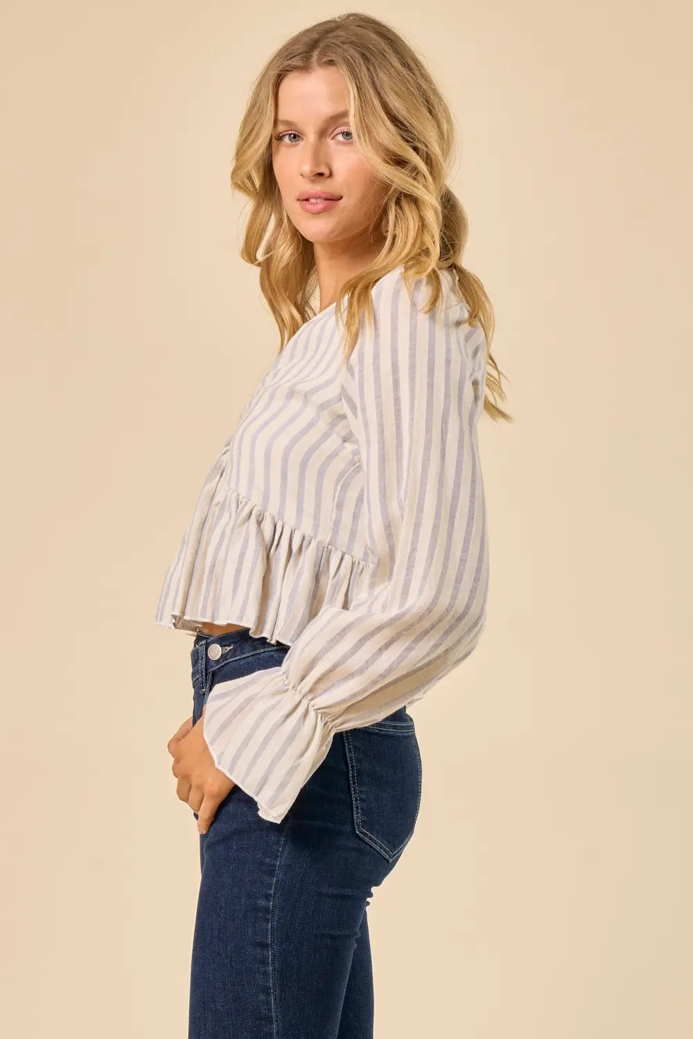 Striped Linen Blouse