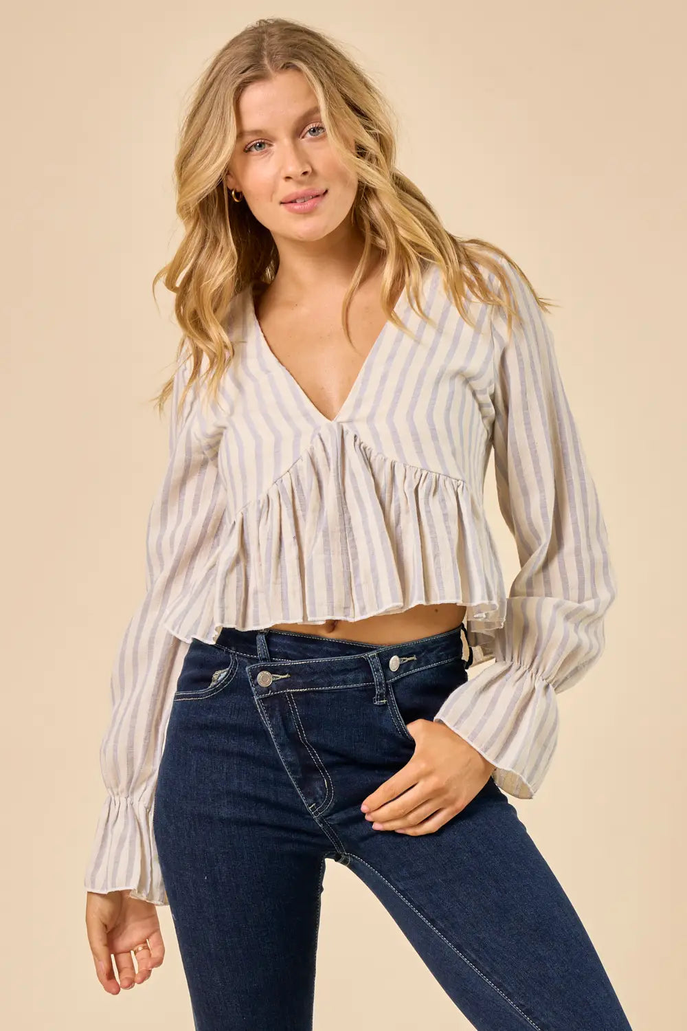 Striped Linen Blouse