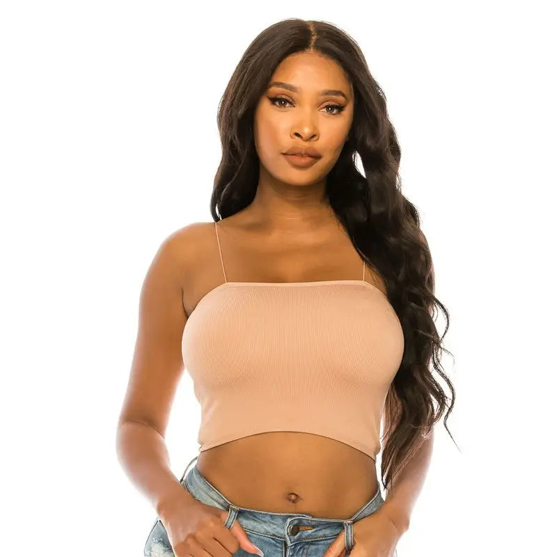 Thin Straps Tube Top