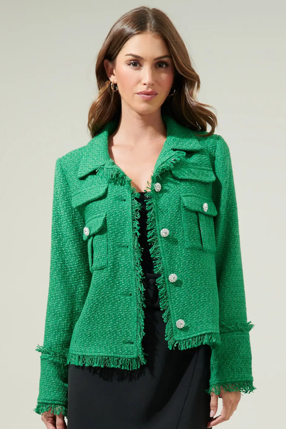 Meadow Green Tweed Blazer