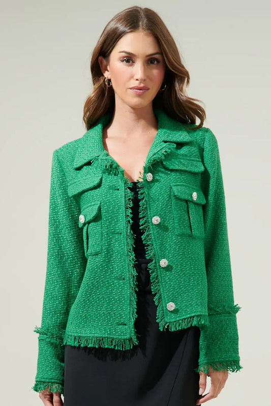 Meadow Green Tweed Blazer